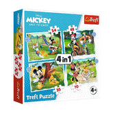 Trefl 4-in-1 Mickey and Friends at the Park Puzzle - 35-70 Pcs | 34604